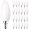 Luxrite B11 LED Light Bulbs 5W (60W Equivalent) 450LM 2700K Warm White Dimmable E12 Candelabra Base 24-Pack LR21562-24PK - alternate 1